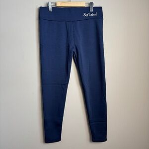 SOFT CLOUDS Women's Fleece Lined Pull On Leggings Navy XXL Warm Cozy Outdoors‎